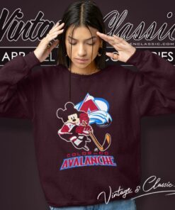 Colorado Avalanche Mickey Mouse Disney Hockey Stanley Cup Champions Sweatshirt