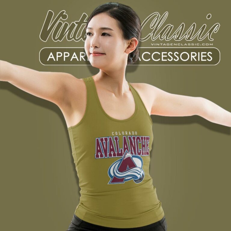 Colorado Avalanche Nhl Back2basics Tank Top Racerback Colorado Avalanche Nhl Back2basics Tank Top Racerback