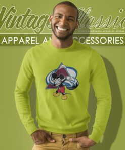 Colorado Avalanche Nhl Hockey Dabbing Mickey Disney Sweatshirt