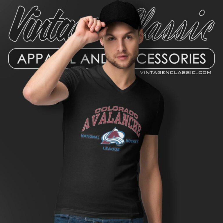 Colorado Avalanche Nhl Hockey V Neck TShirt Colorado Avalanche Nhl Hockey V Neck TShirt