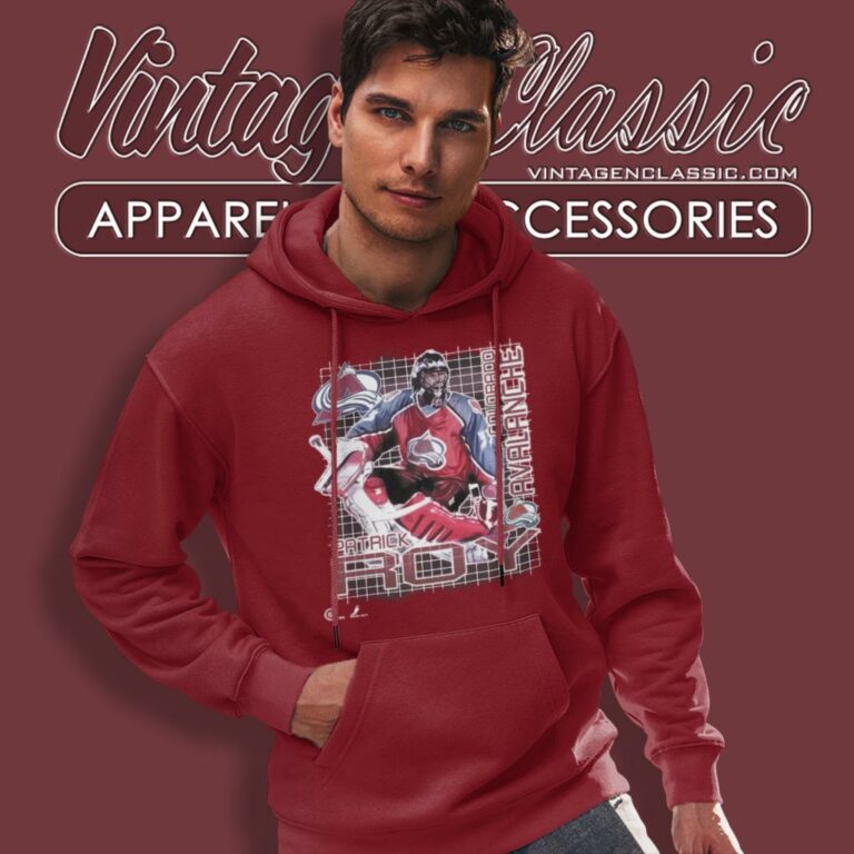 Colorado Avalanche Patrick Roy Nhl Hockey Hoodie Colorado Avalanche Patrick Roy Nhl Hockey Hoodie