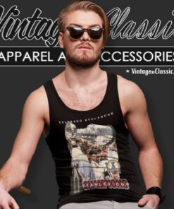 Colorado Avalanche Shirt 2001 Stanley Cup Champions Raymond Bourque Nhl Hockey Tank Top Racerback