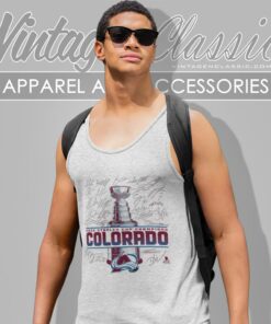 Colorado Avalanche Shirt 2022 Nhl Stanley Cup Champions Tank Top Racerback