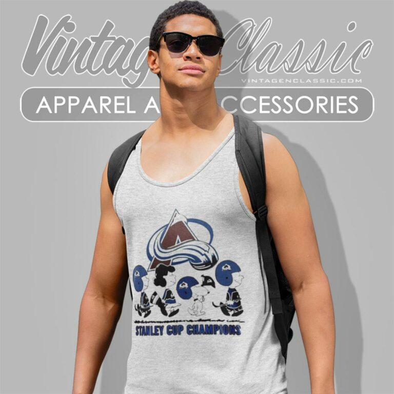 Colorado Avalanche Shirt Snoopy And The Peanuts Avc The Cup Champions Tank Top Racerback Colorado Avalanche Shirt Snoopy And The Peanuts Avc The Cup Champions Tank Top Racerback