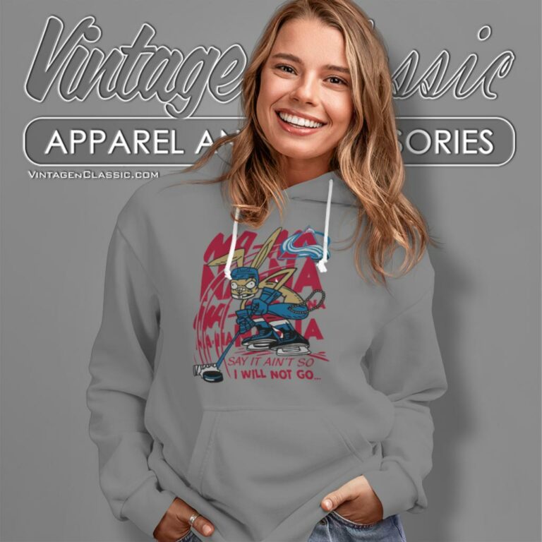 Colorado Avalanche X Blink 182 Say It Aint So I Will Not Go Hoodie Colorado Avalanche X Blink 182 Say It Aint So I Will Not Go Hoodie
