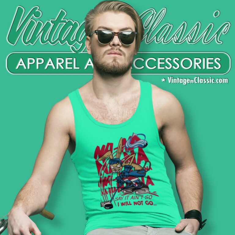 Colorado Avalanche X Blink 182 Say It Aint So I Will Not Go Tank Top Racerback Colorado Avalanche X Blink 182 Say It Aint So I Will Not Go Tank Top Racerback
