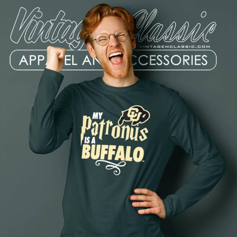 Colorado Buffaloes My Patronus Is A Buffalo Long Sleeve Tee Colorado Buffaloes My Patronus Is A Buffalo Long Sleeve Tee