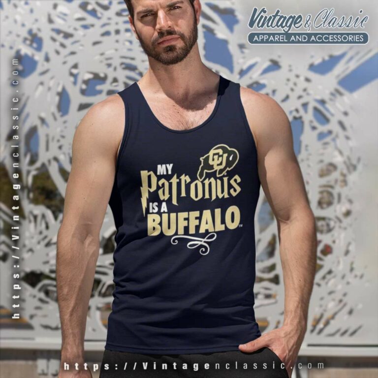 Colorado Buffaloes My Patronus Is A Buffalo Tank Top Racerback Colorado Buffaloes My Patronus Is A Buffalo Tank Top Racerback