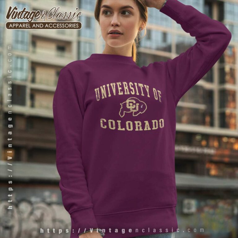 Colorado Buffaloes University Vintage Logo Sweatshirt Colorado Buffaloes University Vintage Logo Sweatshirt