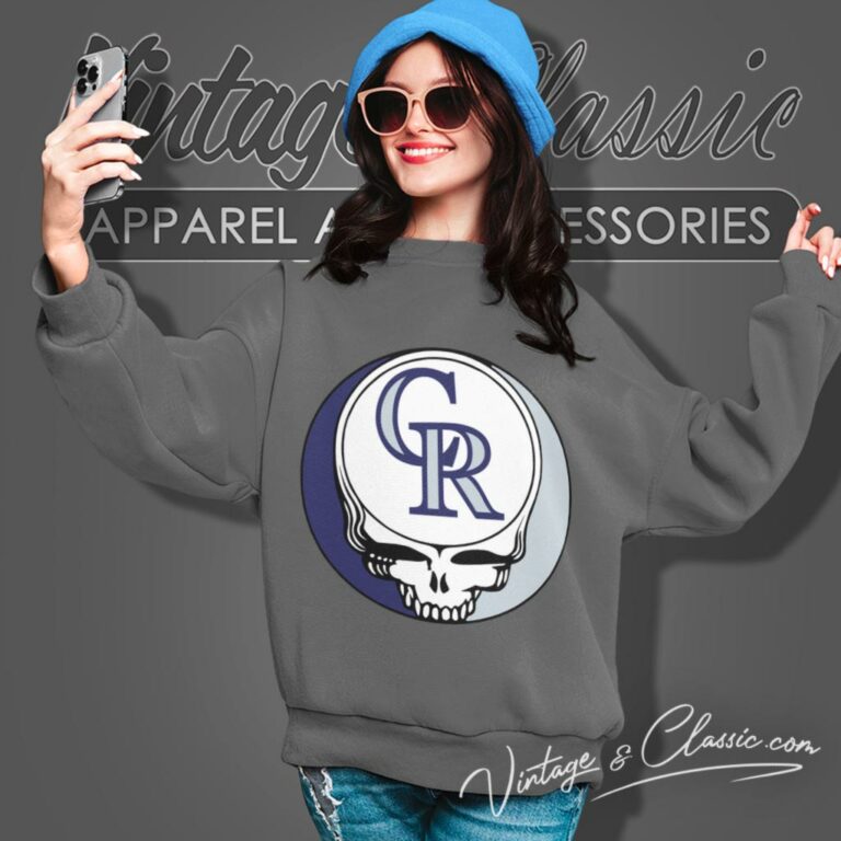 Colorado Rockies Grateful Dead Steal Your Face Sweatshirt Colorado Rockies Grateful Dead Steal Your Face Sweatshirt