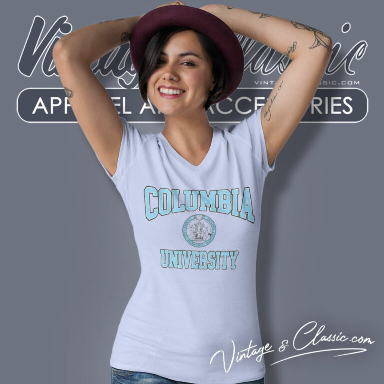 Columbia University Ivy League V Neck TShirt Columbia University Ivy League V Neck TShirt