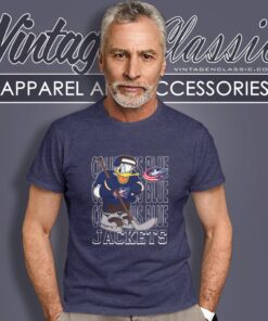 Columbus Blue Jackets Donald Duck Hockey Shirt T shirt