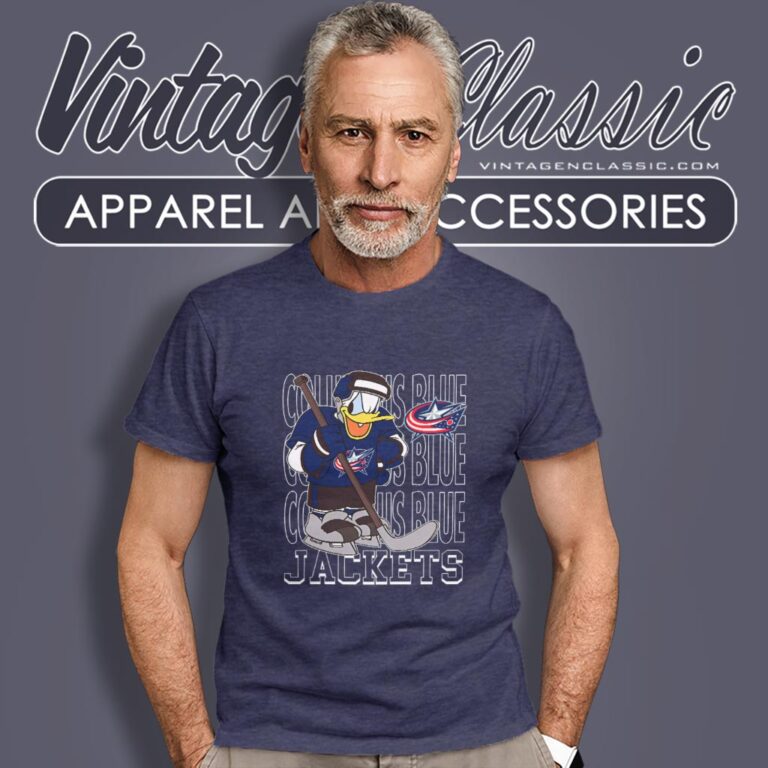 Columbus Blue Jackets Donald Duck Hockey Shirt T shirt Columbus Blue Jackets Donald Duck Hockey Shirt T shirt