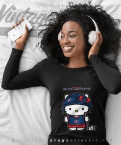 Columbus Blue Jackets Hello Kitty Shirt Long Sleeve Tee