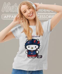 Columbus Blue Jackets Hello Kitty Shirt