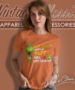 Columbus Blue Jackets Makes Me Happy You Not So Much Grinch Shirt 6 Columbus Blue Jackets Makes Me Happy You Not So Much Grinch Women T Shirt