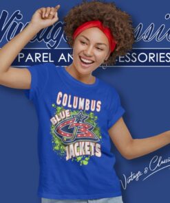 Columbus Blue Jackets Retro Nhl Women T Shirt