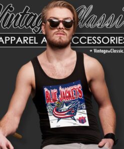 Columbus Blue Jackets Ugly Christmas Tank Top Racerback