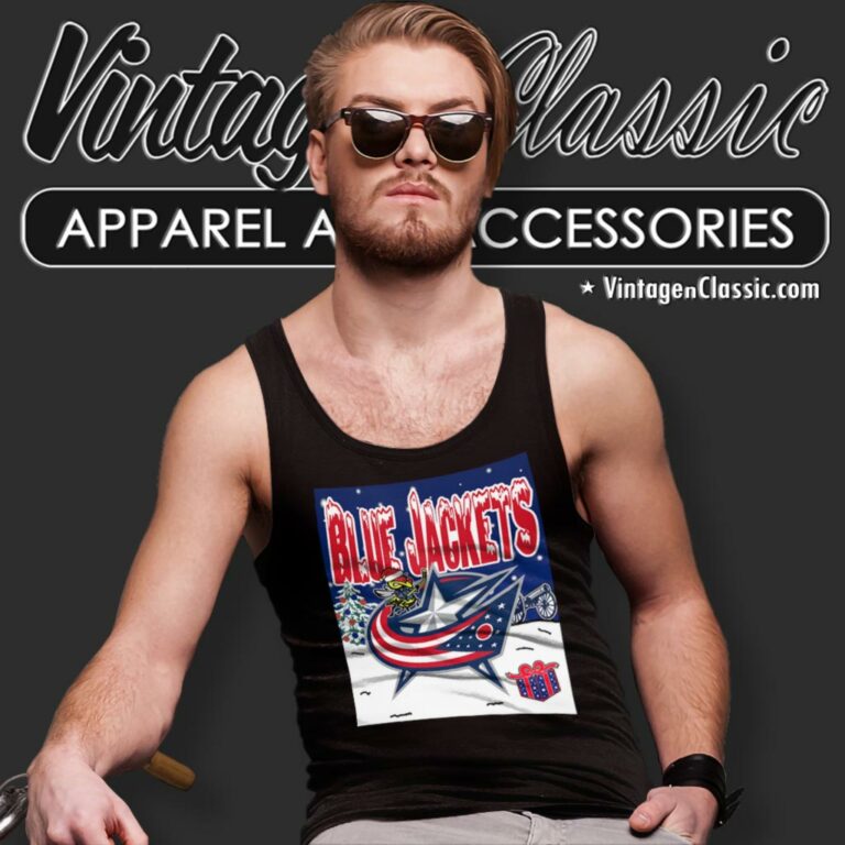 Columbus Blue Jackets Ugly Christmas Tank Top Racerback Columbus Blue Jackets Ugly Christmas Tank Top Racerback