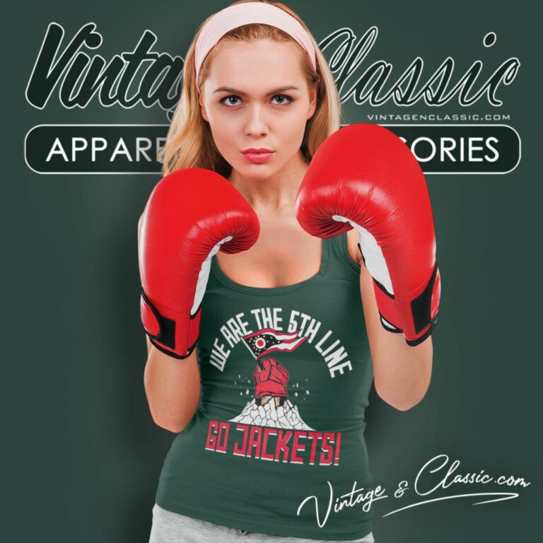 Columbus Blue Jackets We Are The 5th Line Go Jackets Tank Top Racerback Columbus Blue Jackets We Are The 5th Line Go Jackets Tank Top Racerback