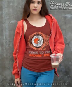Come To The Cleveland Browns Side Star Wars Shirt Tank Top Racerback