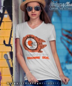 Come To The Cleveland Browns Side Star Wars Shirt V Neck TShirt