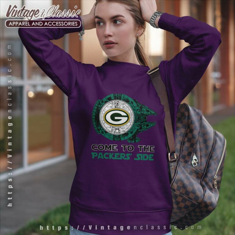 Come To The Green Bay Packers Side Star Wars Millennium Falcon Sweatshirt Come To The Green Bay Packers Side Star Wars Millennium Falcon Sweatshirt