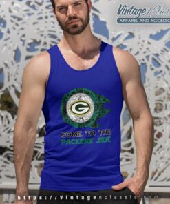 Come To The Green Bay Packers Side Star Wars Millennium Falcon Tank Top Racerback