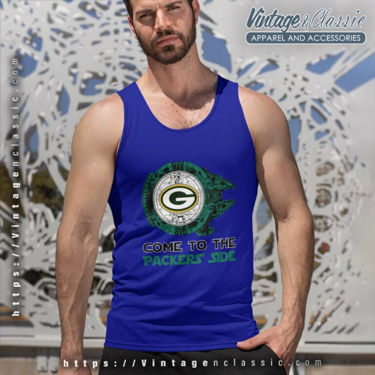 Come To The Green Bay Packers Side Star Wars Millennium Falcon Tank Top Racerback Come To The Green Bay Packers Side Star Wars Millennium Falcon Tank Top Racerback