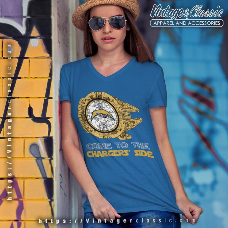 Come To The Los Angeles Chargers Side Star Wars Shirt V Neck TShirt Come To The Los Angeles Chargers Side Star Wars Shirt V Neck TShirt