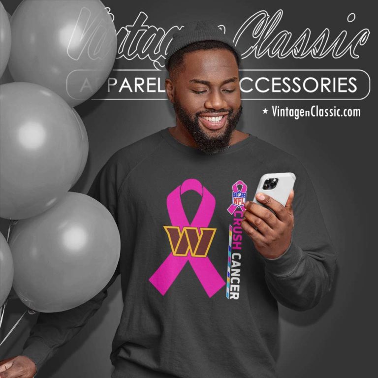 Commanders Nfl Crush Cancer 2023 Sweatshirt Commanders Nfl Crush Cancer 2023 Sweatshirt