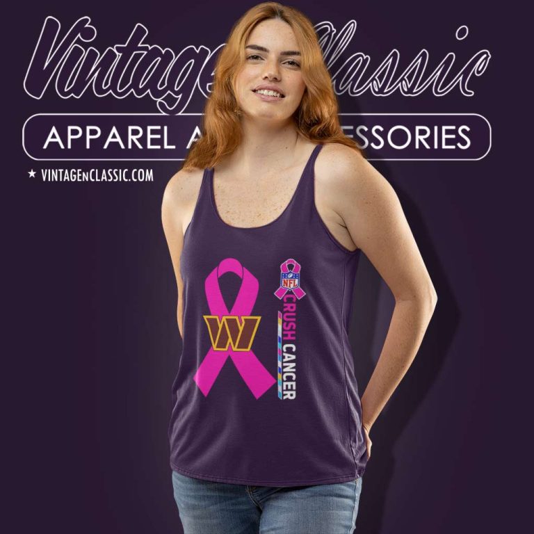 Commanders Nfl Crush Cancer 2023 Tank Top Racerback Commanders Nfl Crush Cancer 2023 Tank Top Racerback