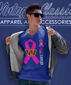 Commanders Nfl Crush Cancer 2023 V Neck TShirt