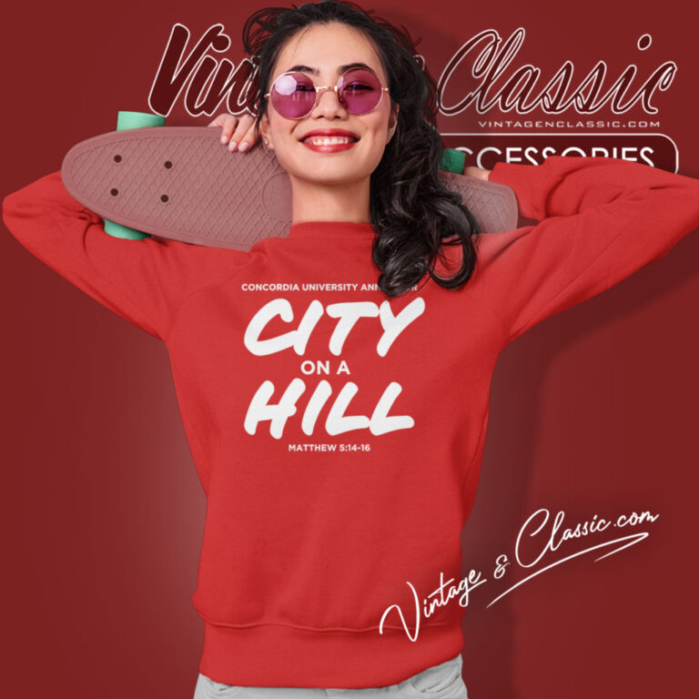Concordia City On A Hill Christian University Michigan Sweatshirt Concordia City On A Hill Christian University Michigan Sweatshirt