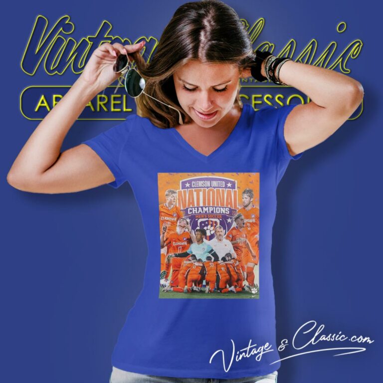Congrats Clemson Tigers 2023 Ncaa Mens Soccer National Champions V Neck TShirt Congrats Clemson Tigers 2023 Ncaa Mens Soccer National Champions V Neck TShirt
