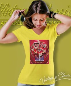 Congrats Kansas City Chiefs Super Bowl Lviii Bound 2024 Afc Champions Poster V Neck TShirt 1