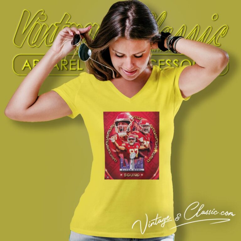 Congrats Kansas City Chiefs Super Bowl Lviii Bound 2024 Afc Champions Poster V Neck TShirt 1 Congrats Kansas City Chiefs Super Bowl Lviii Bound 2024 Afc Champions Poster V Neck TShirt 1