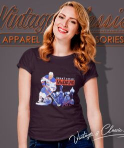 Connor Mcdavid Edmonton Oilers 2023 Award Season Signature Women T Shirt
