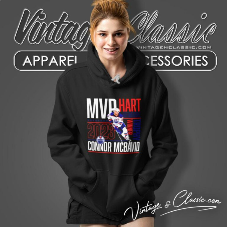 Connor Mcdavid Edmonton Oilers 2023 Hart Trophy Winner Mvp Hoodie Connor Mcdavid Edmonton Oilers 2023 Hart Trophy Winner Mvp Hoodie