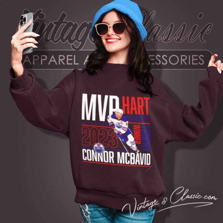 Connor Mcdavid Edmonton Oilers 2023 Hart Trophy Winner Mvp Sweatshirt Connor Mcdavid Edmonton Oilers 2023 Hart Trophy Winner Mvp Sweatshirt