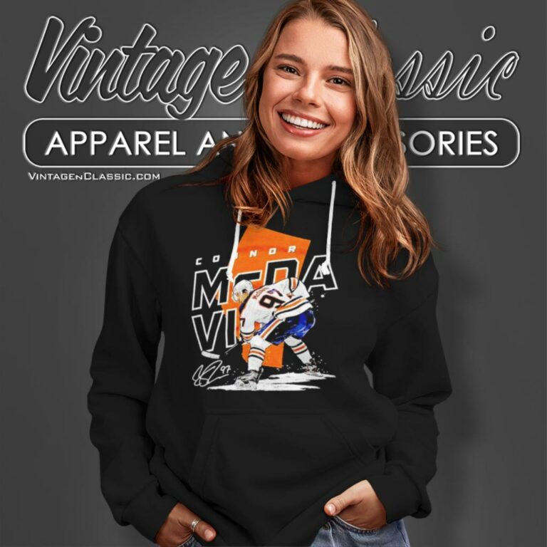 Connor Mcdavid Edmonton Oilers Number 97 Signature Hoodie Connor Mcdavid Edmonton Oilers Number 97 Signature Hoodie