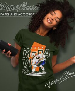 Connor Mcdavid Edmonton Oilers Number 97 Signature Women T Shirt