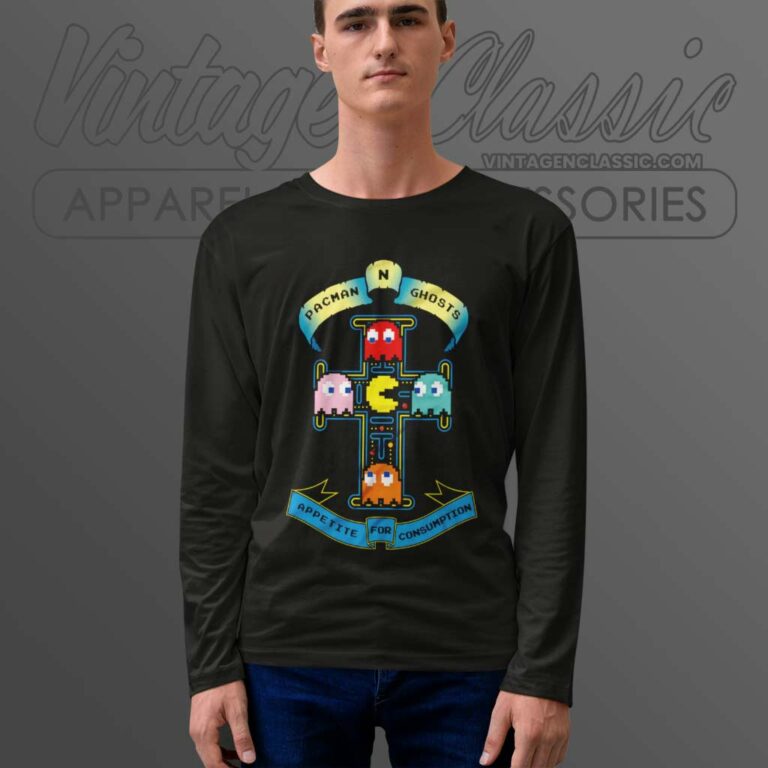 Consumption Pacman Ghosts Game Longsleeve Consumption Pacman Ghosts Game Longsleeve