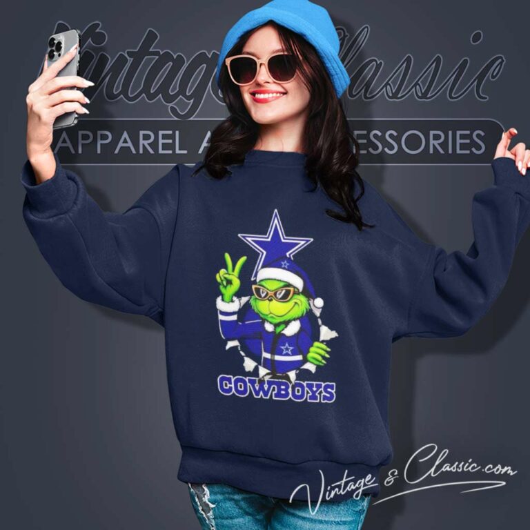Cool Grinch Dallas Cowboys Christmas Nfl Sweatshirt Cool Grinch Dallas Cowboys Christmas Nfl Sweatshirt