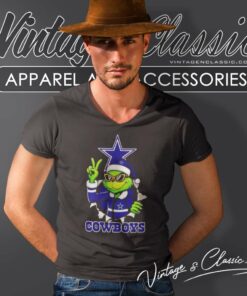 Cool Grinch Dallas Cowboys Christmas Nfl V Neck TShirt