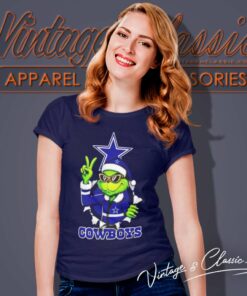 Cool Grinch Dallas Cowboys Christmas Nfl Women TShirt