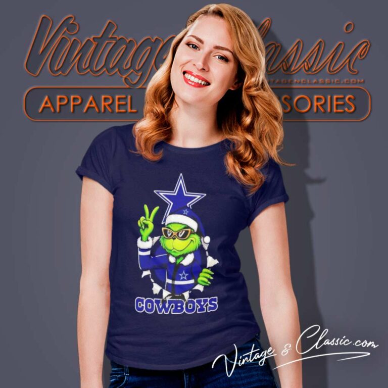 Cool Grinch Dallas Cowboys Christmas Nfl Women TShirt Cool Grinch Dallas Cowboys Christmas Nfl Women TShirt