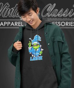 Cool Grinch Detroit Lions Christmas Nfl Hoodie
