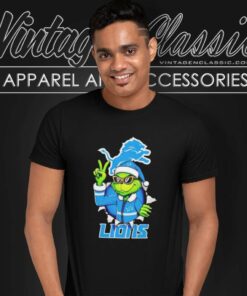 Cool Grinch Detroit Lions Christmas Nfl T Shirt