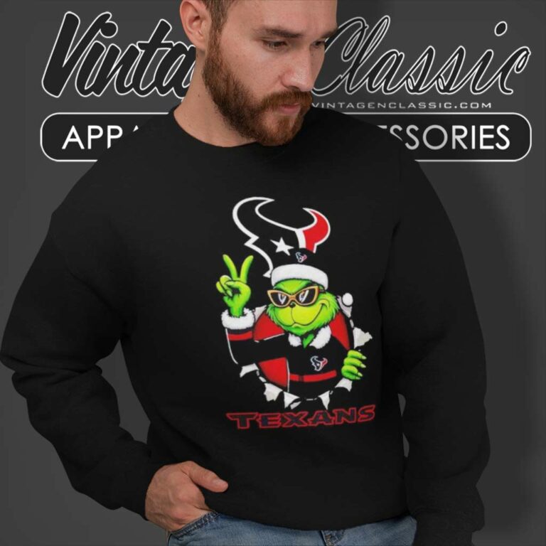 Cool Grinch Houston Texans Christmas Nfl Football Sweatshirt Cool Grinch Houston Texans Christmas Nfl Football Sweatshirt